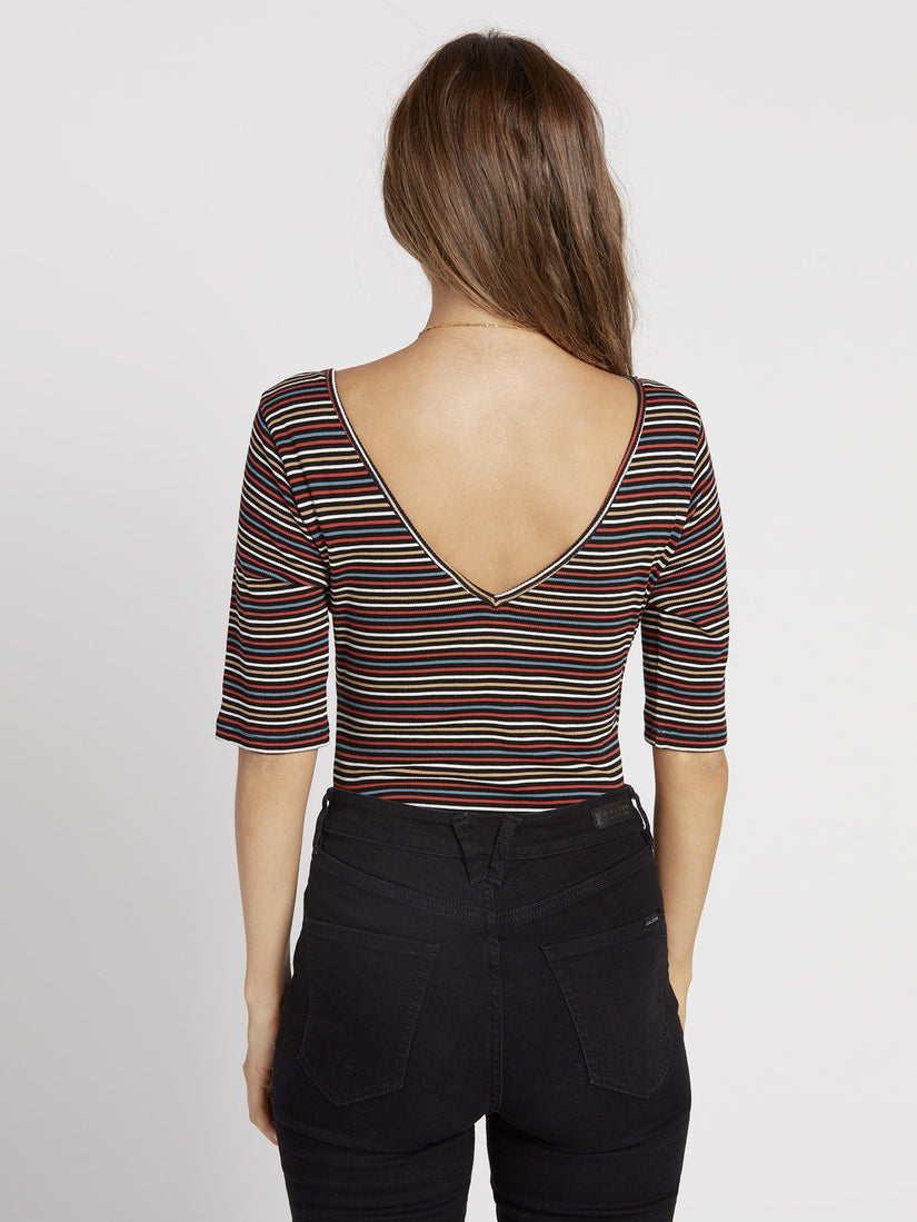 Strype Hype Bodysuit - Stripe (B0131907_STP) [B]