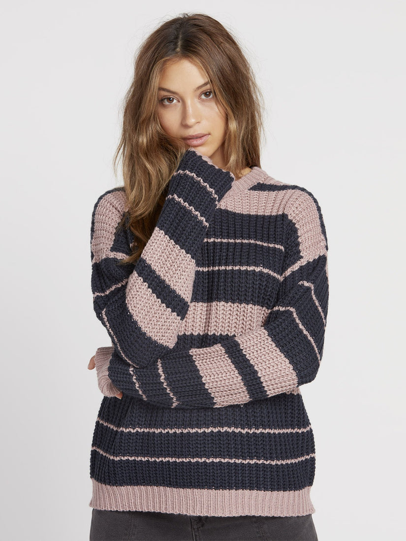 Move On Up Sweater - Faded Mauve (B0731907_FMV) [F]