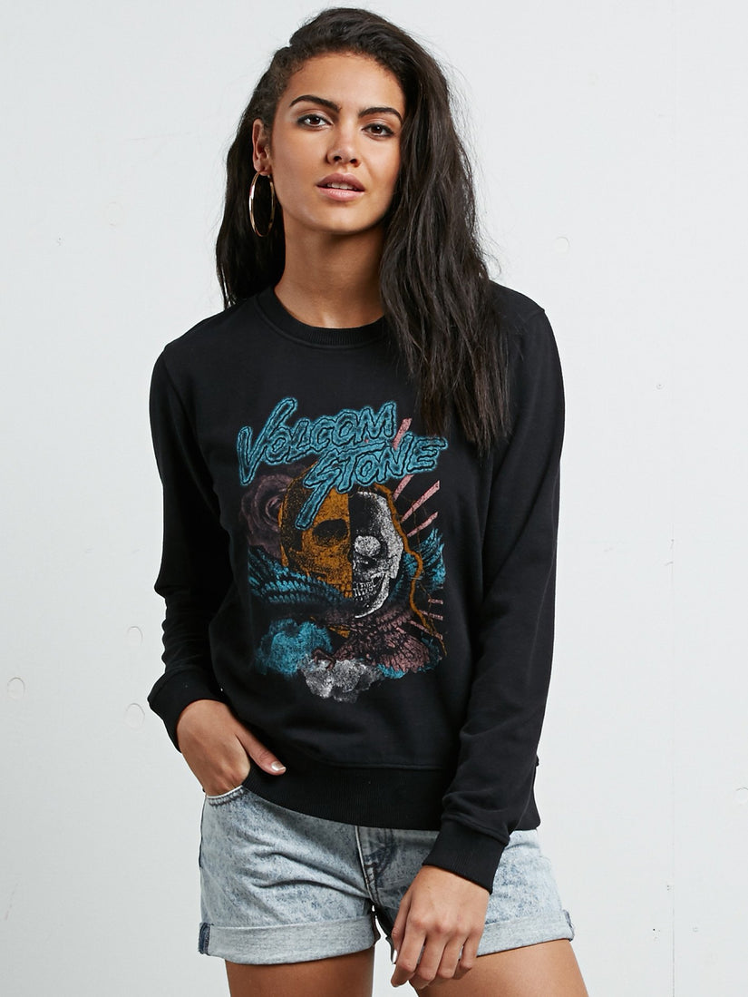 Sound Check Fleece Sweatshirt - Black