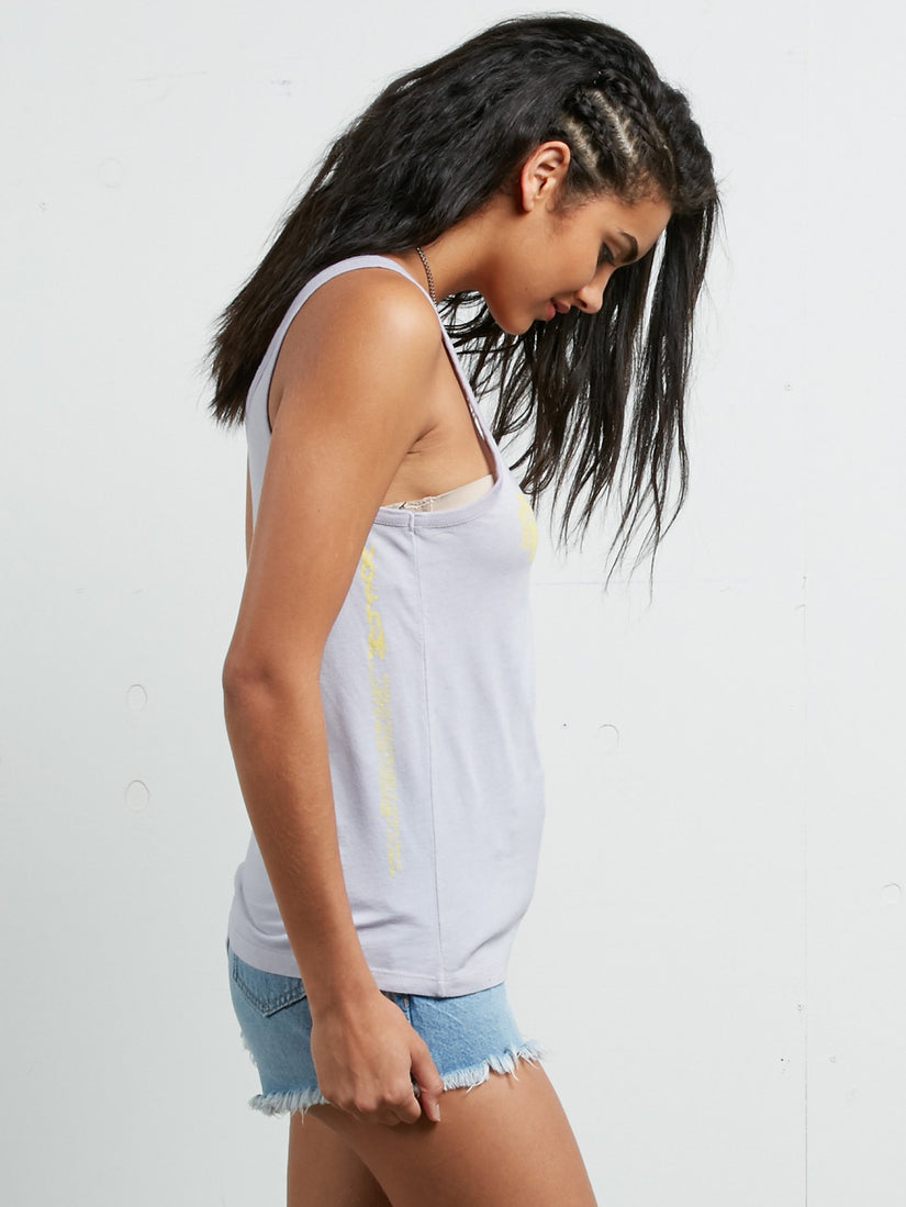 Above All Split Tank - Steel Purple