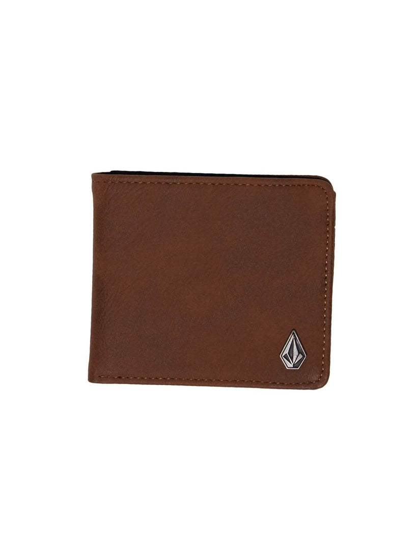 Slim Stone Pu Wallet - Brown