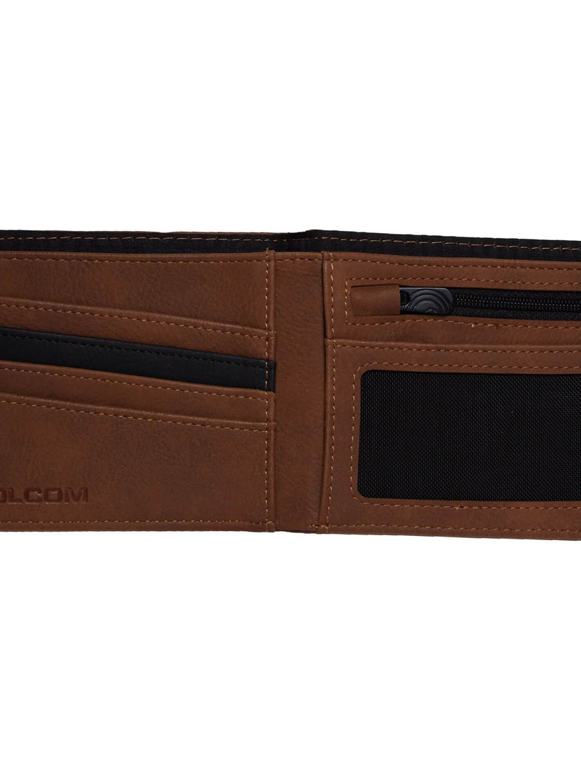 Slim Stone Pu L Wallet - Brown