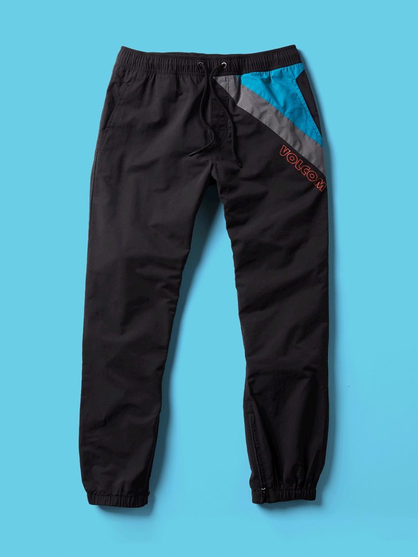 Octagon Elastic Waist Pant - Black