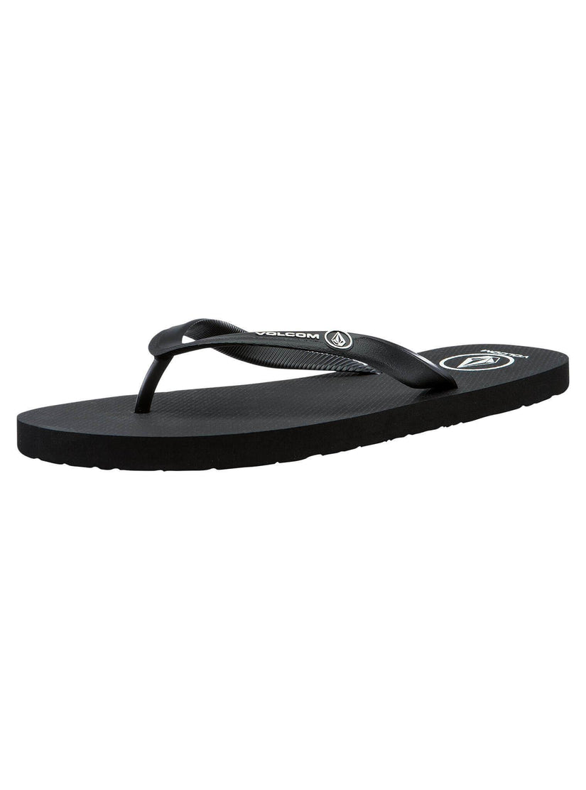 Rocker Solid Sandals - Black