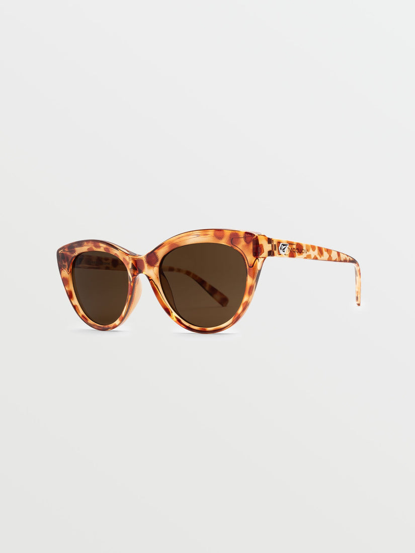 Eyeeye Stone Polka Tort Sunglasses (Bronze Lens) - POLAR