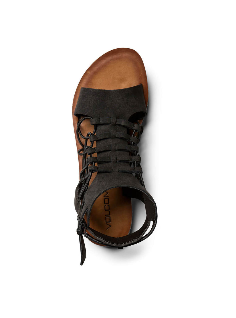 Caged Bird Sandals - Black