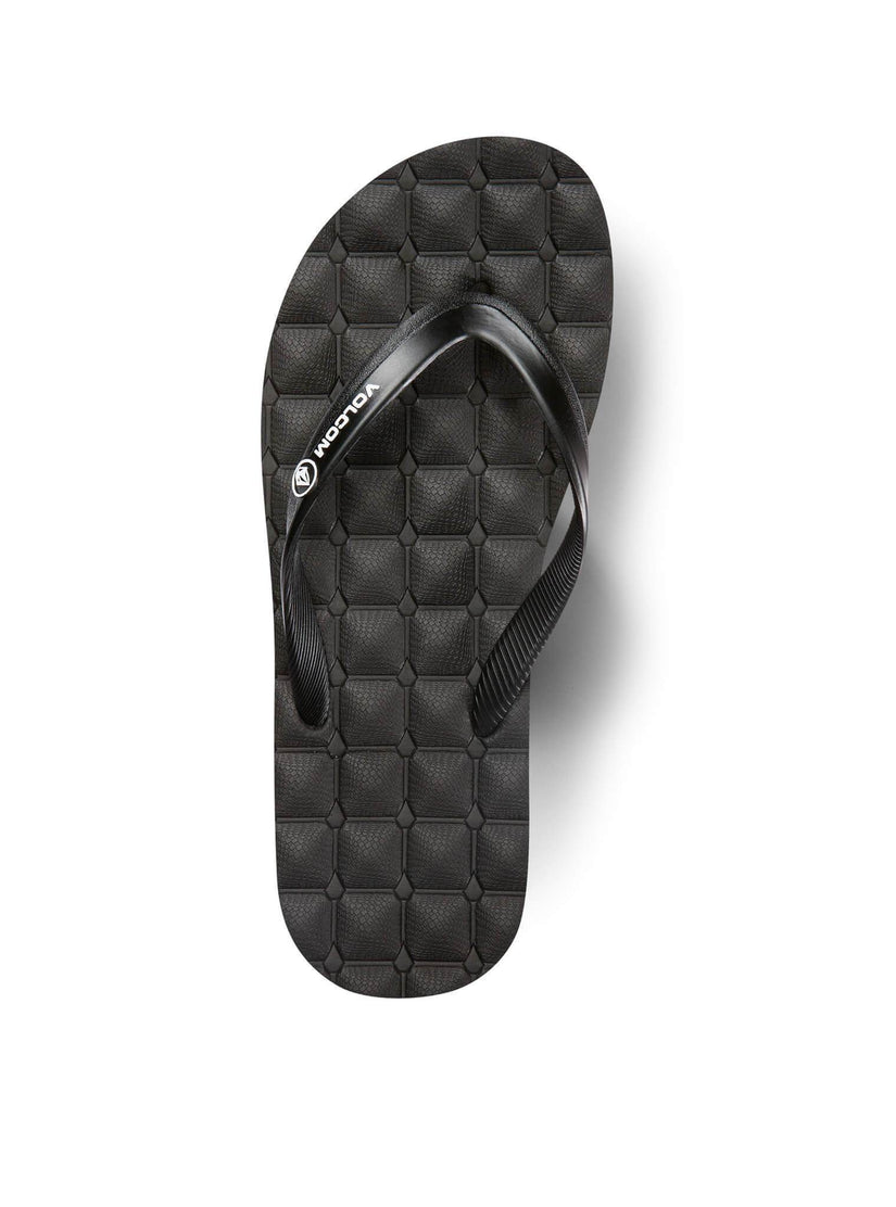 Big Boys Recliner Rubber Sandals - Black (Kids)